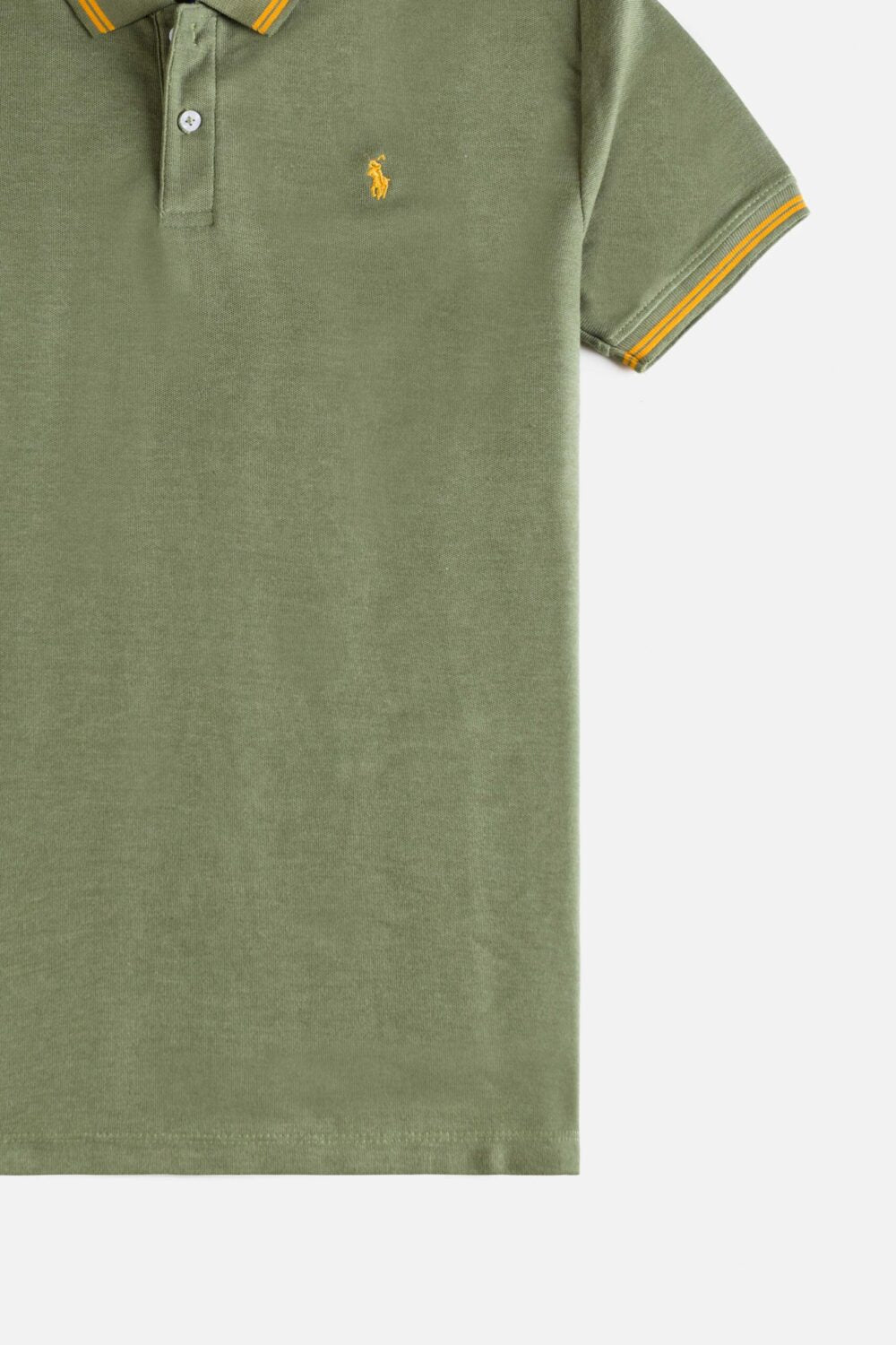 RL Premium Tipping Polo Shirt – Olive Green