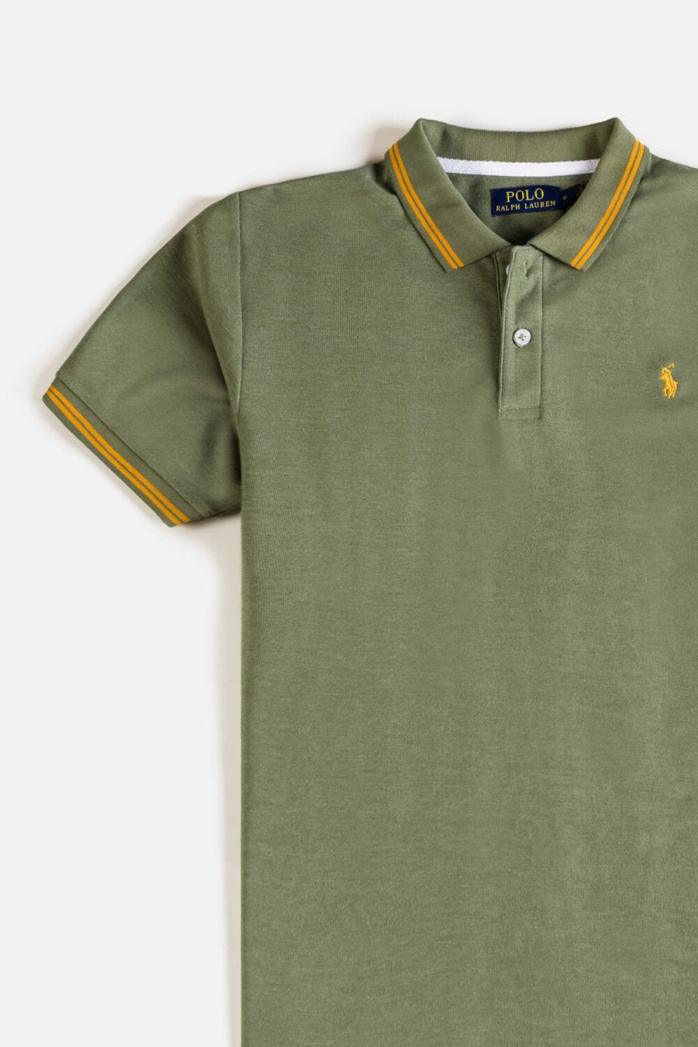 RL Premium Tipping Polo Shirt – Olive Green