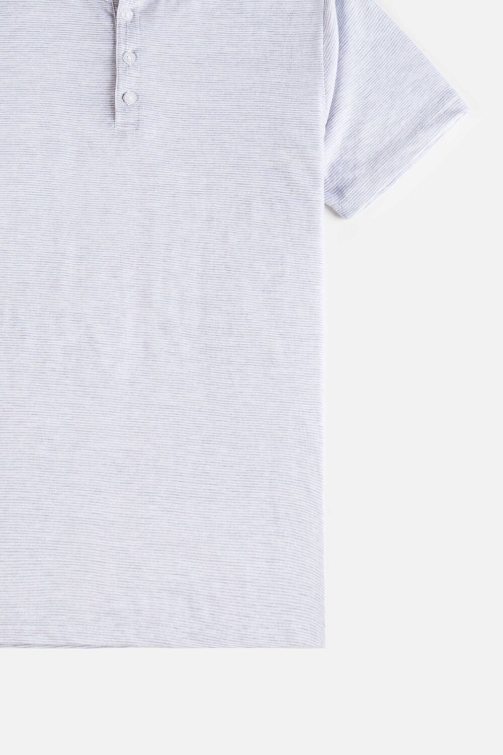 ZR Henley Cotton T Shirt – Fog White