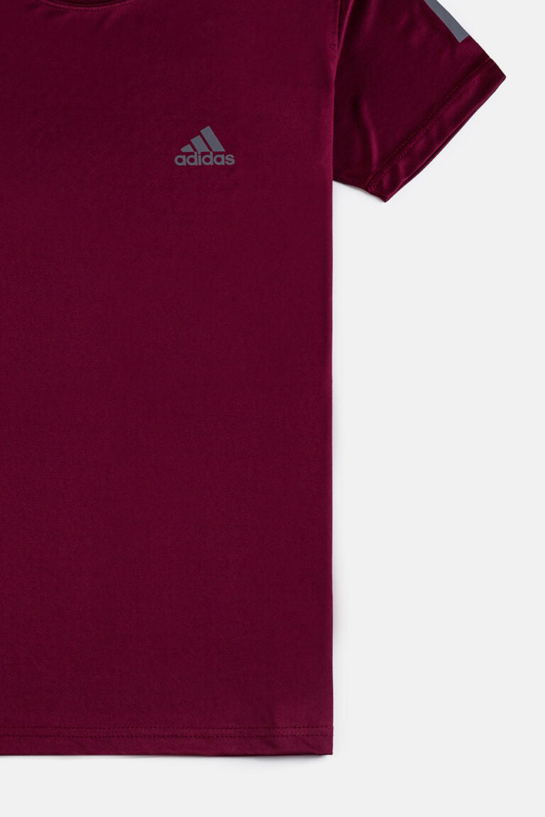 Adidas Premium Sports T Shirt – Maroon