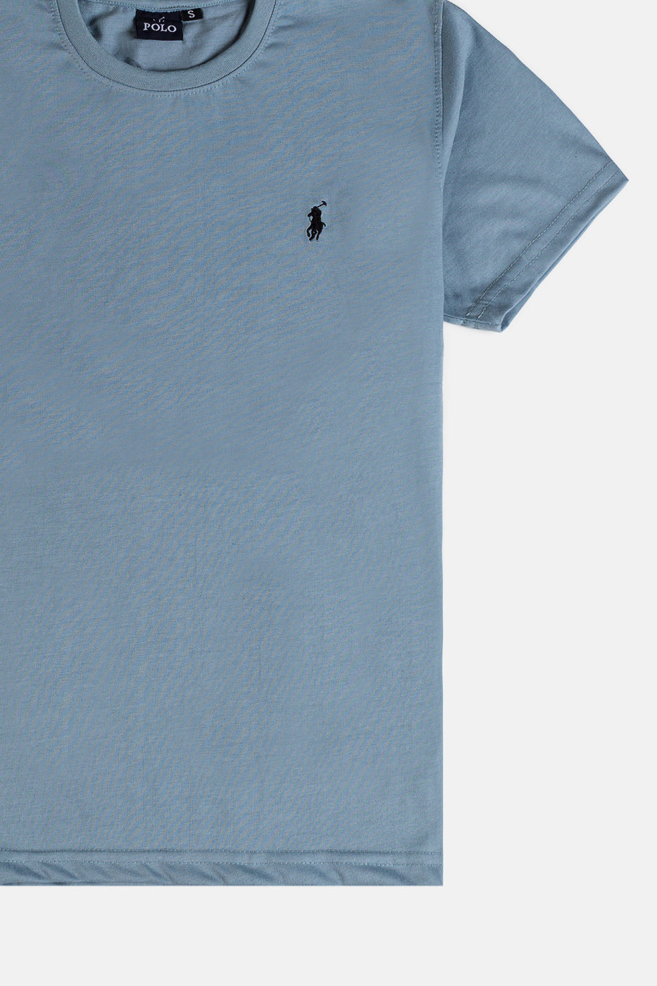 RL Premium Cotton T Shirt – Cyan Blue