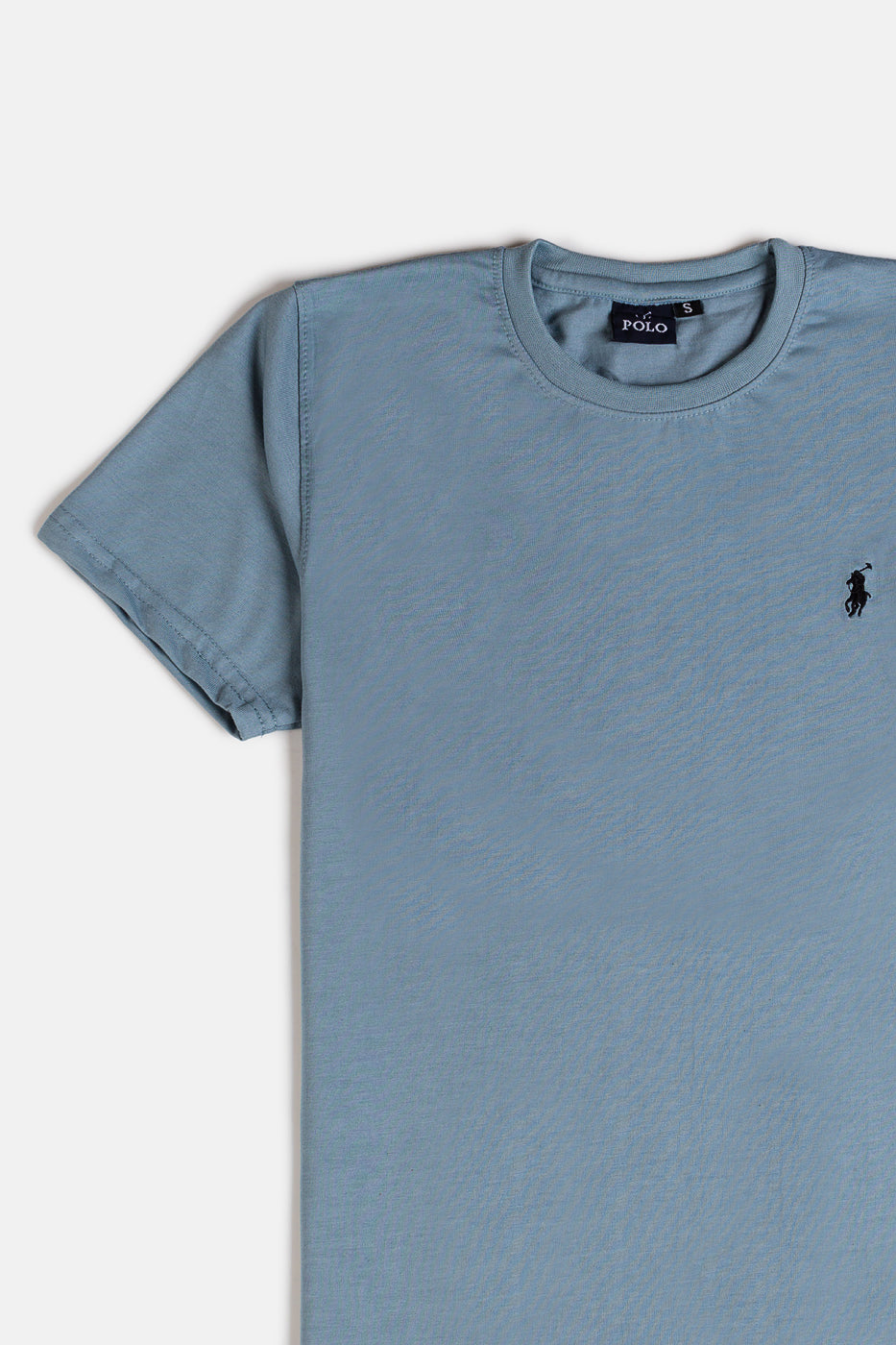 RL Premium Cotton T Shirt – Cyan Blue