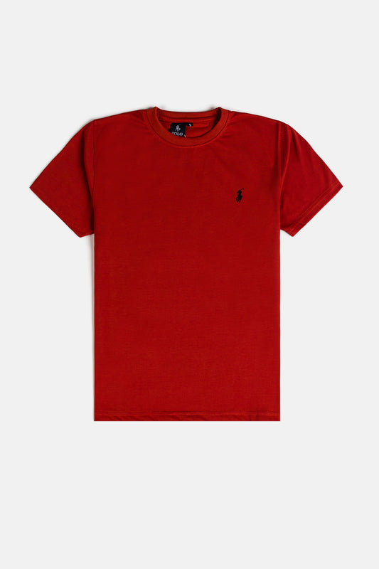 RL Premium Cotton T Shirt – Red