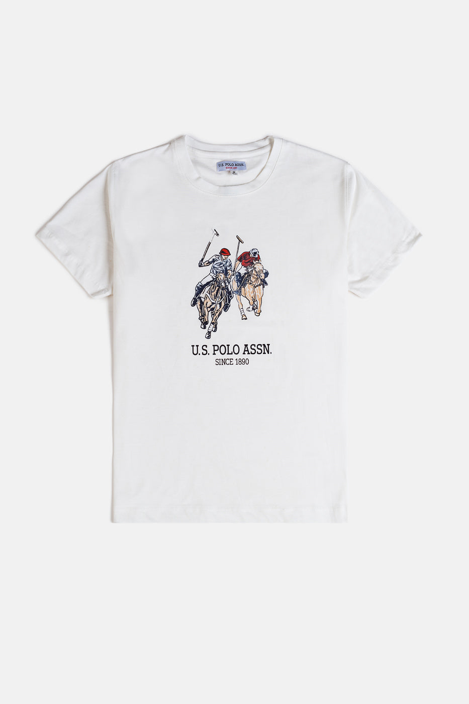 USPA Imported Print T Shirt – White