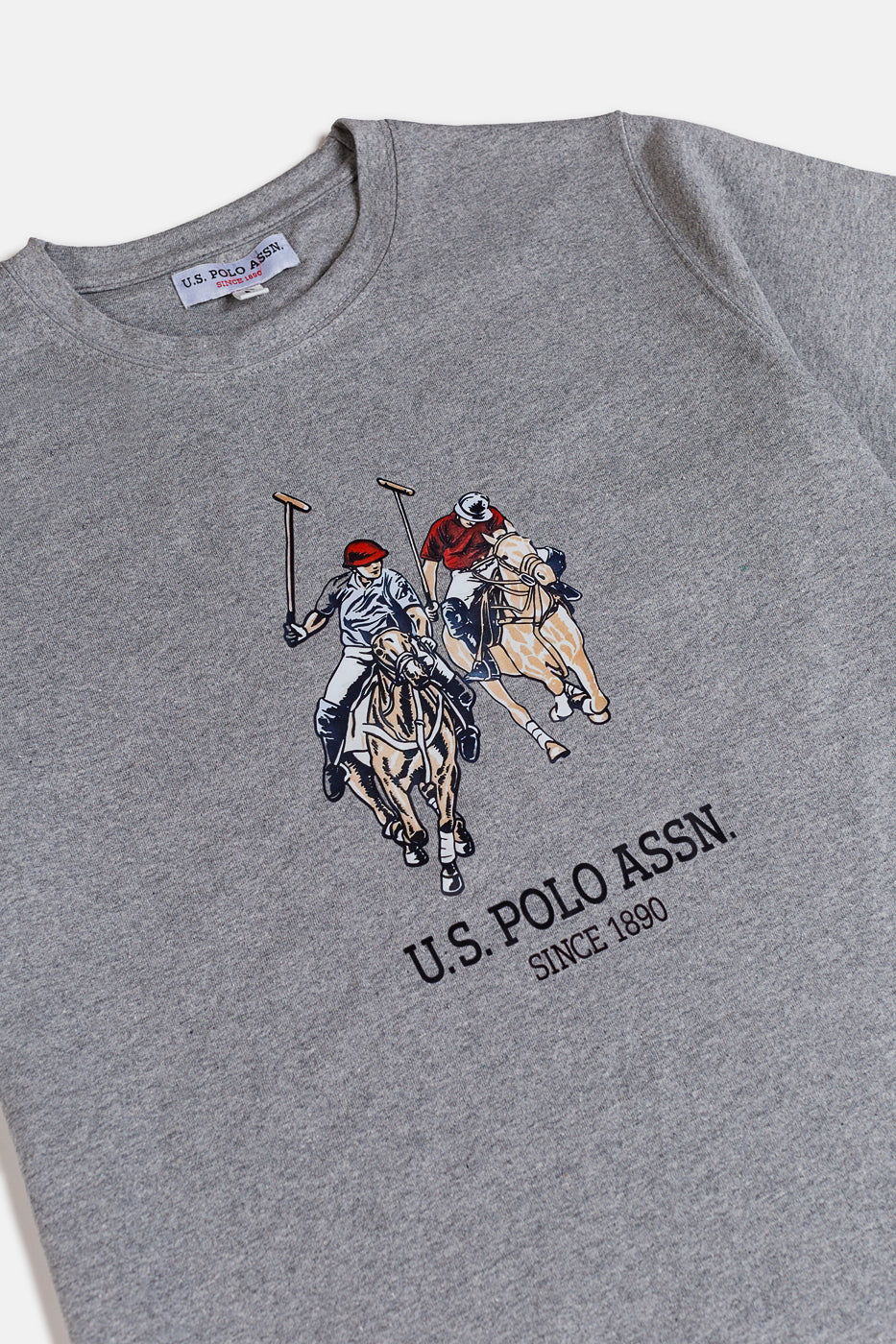 USPA Imported Print T Shirt – Grey