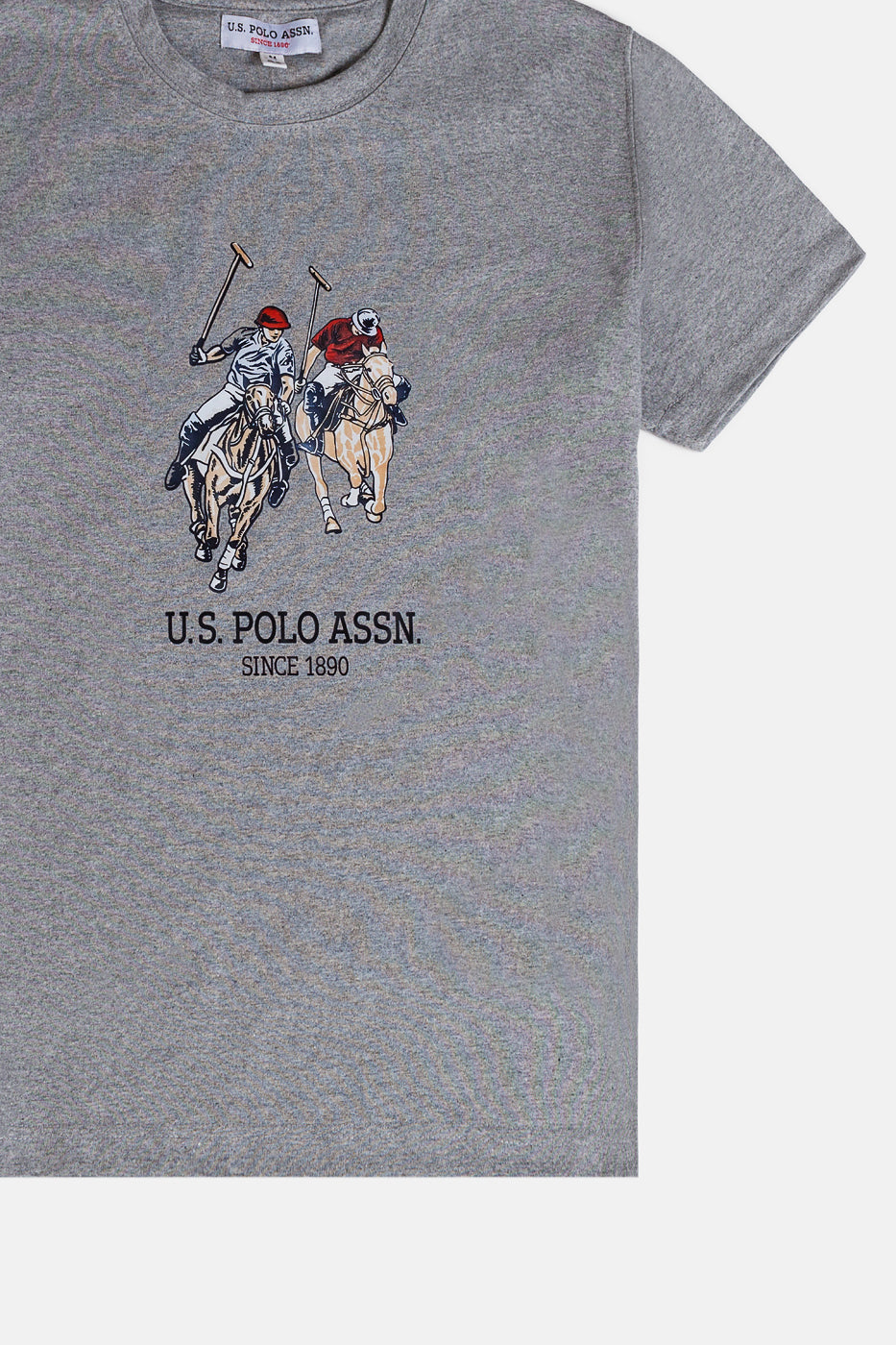 USPA Imported Print T Shirt – Grey