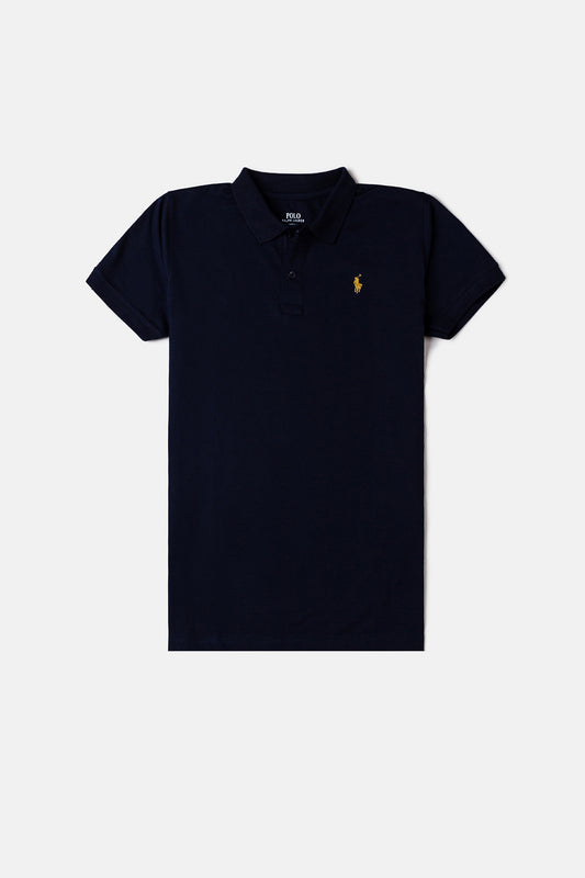 RL Premium Imported Polo Shirt - Navy Blue