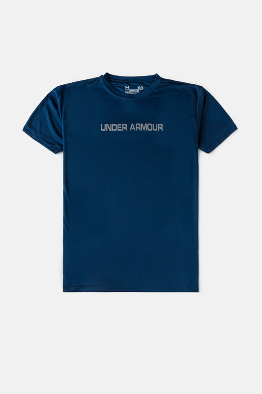 UA Printed Dri-FIT T Shirt – Dark Blue