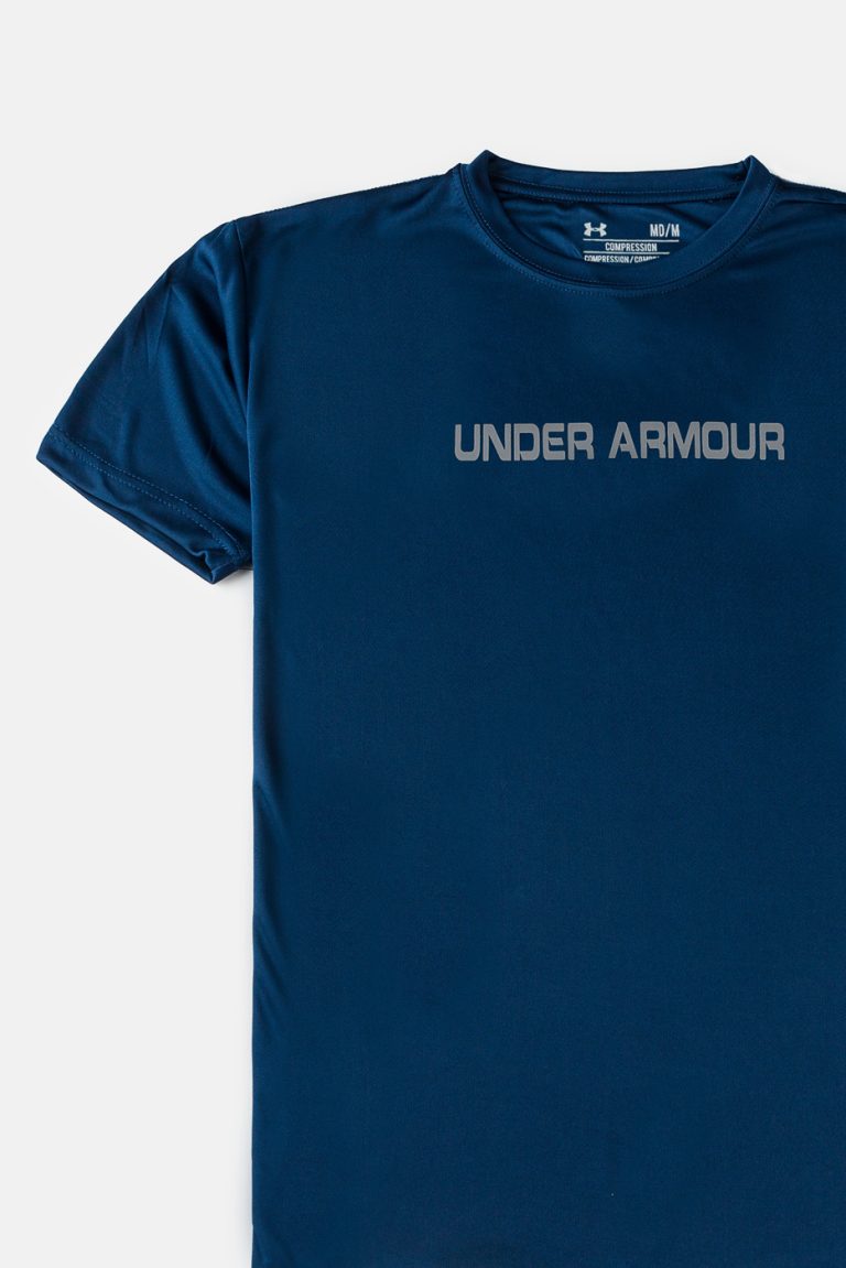 UA Printed Dri-FIT T Shirt – Dark Blue