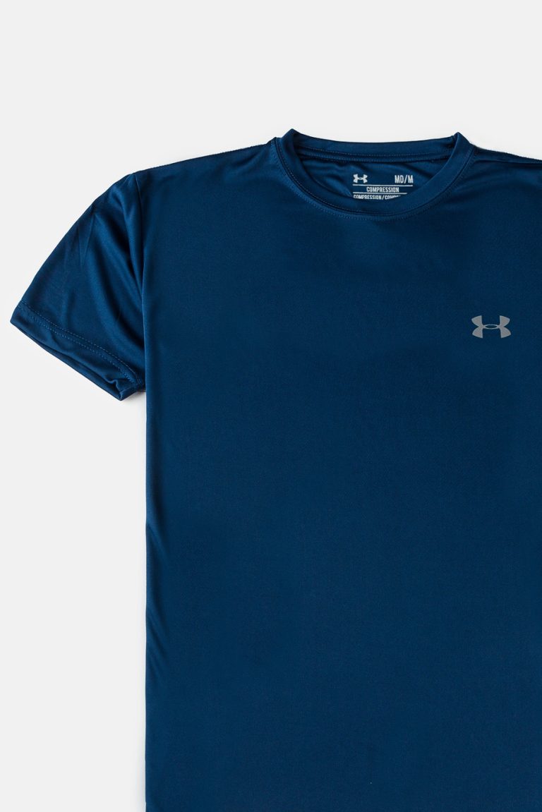 UA Imported Dri-FIT Plain T Shirt – Navy Blue