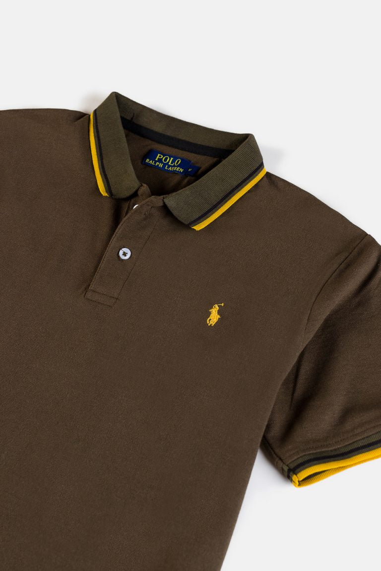 RL Imported Tipping Pique Polo Shirt – Carob