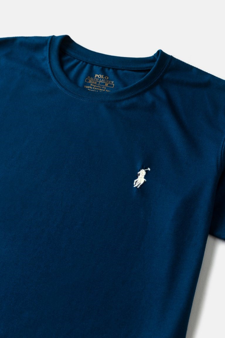 RL Premium Cotton T Shirt – Aqua Blue