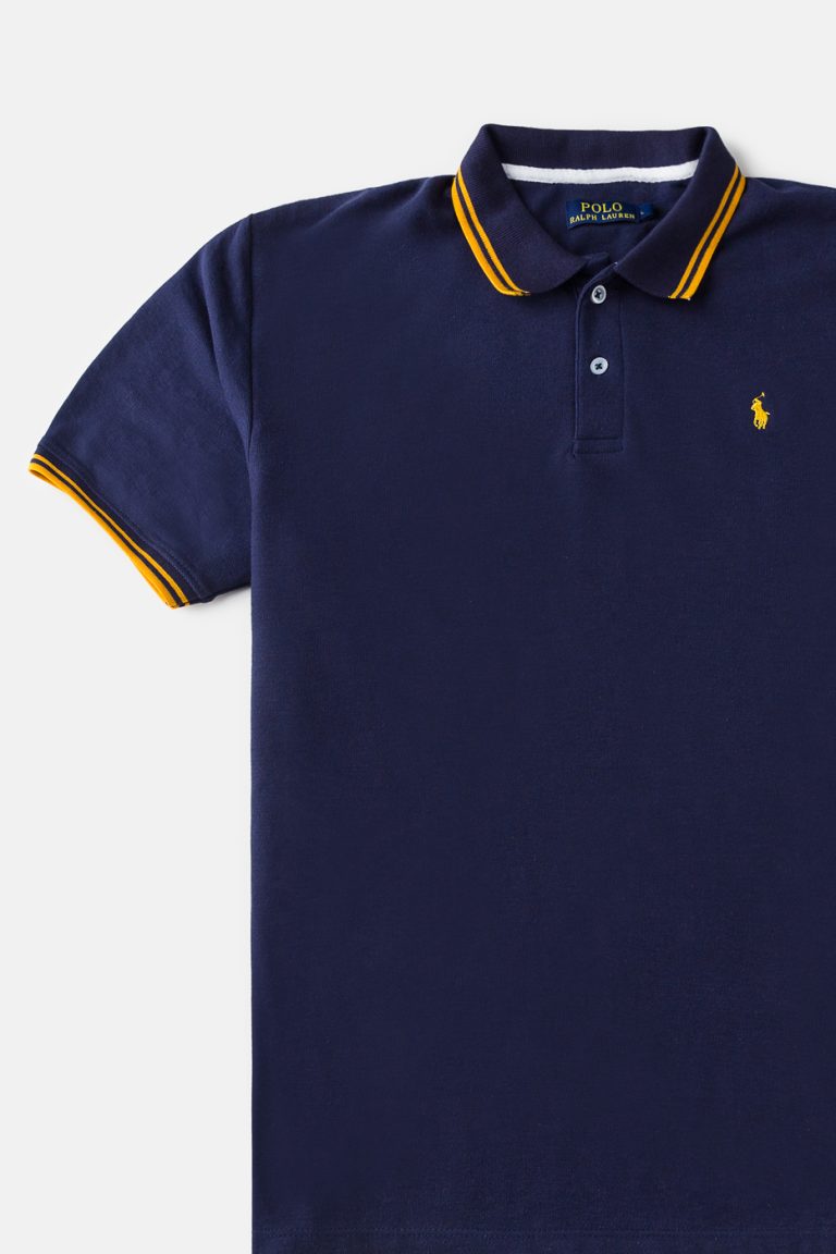 RL Imported Tipping Polo Shirt – Navy Blue