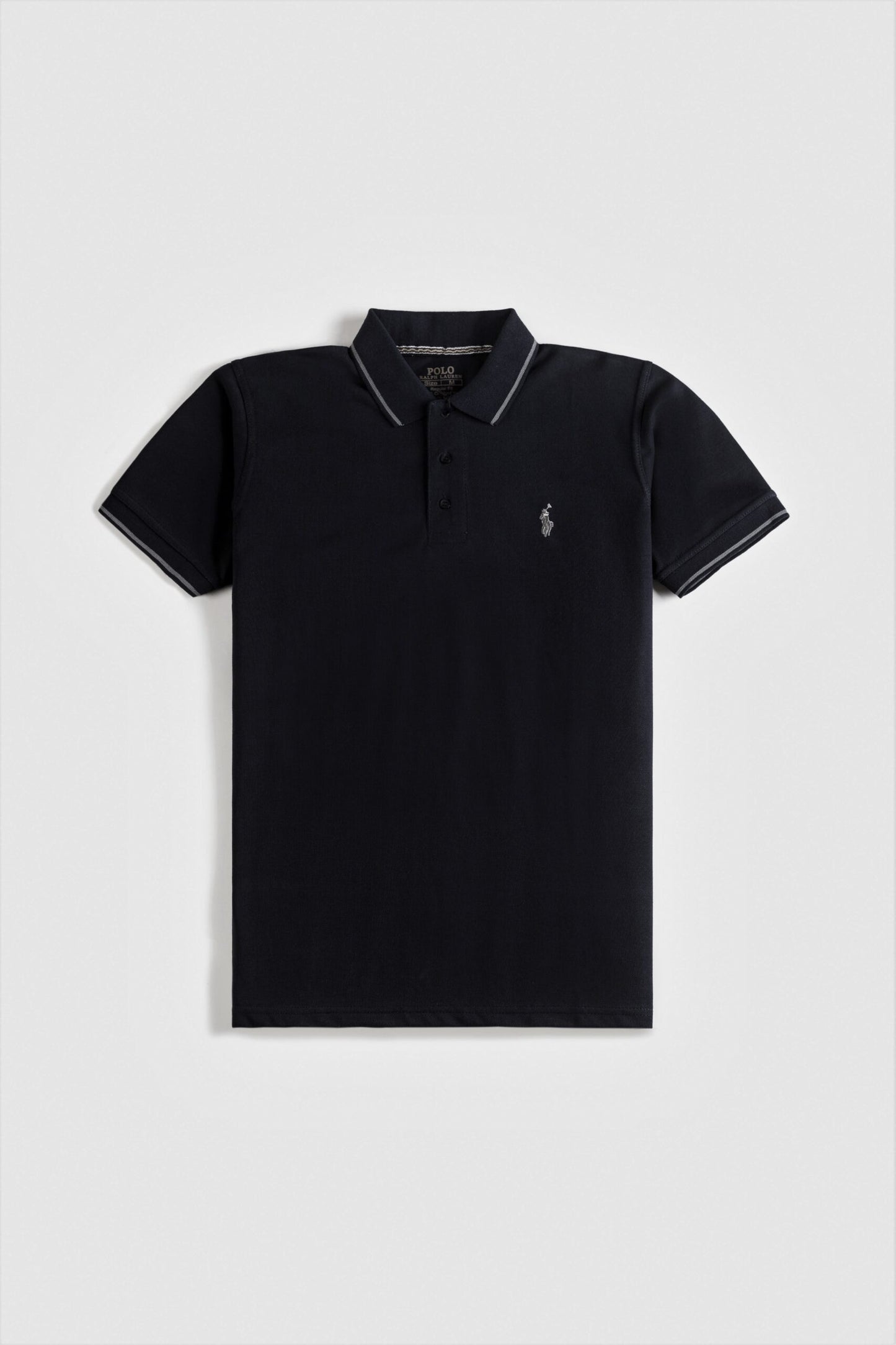 RL Premium Tipping Polo Shirt – Black