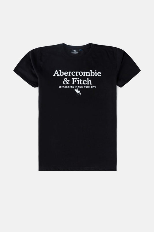 Abercrombie & Fitch Cotton Print T Shirt – Black
