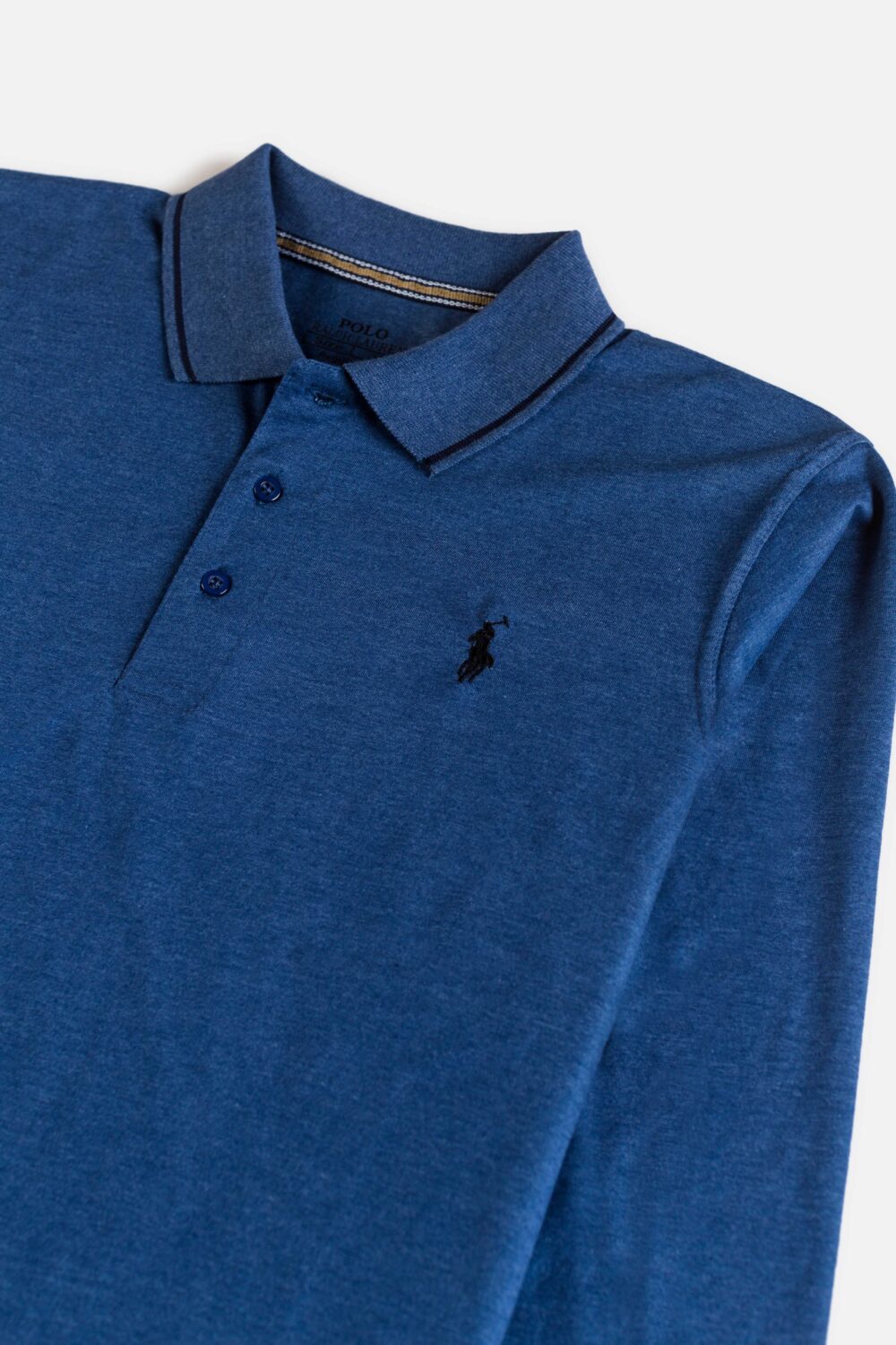 RL Premium Cotton Full Polo – Yale Blue