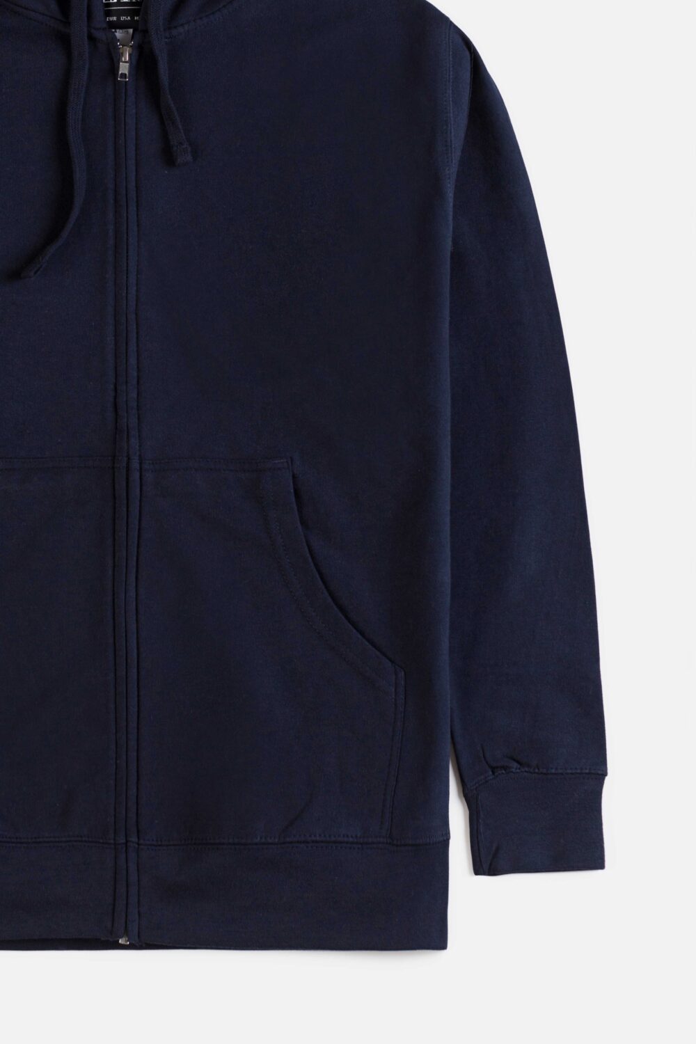 ZR Premium Fleece Zipper Hoodie – Navy Blue