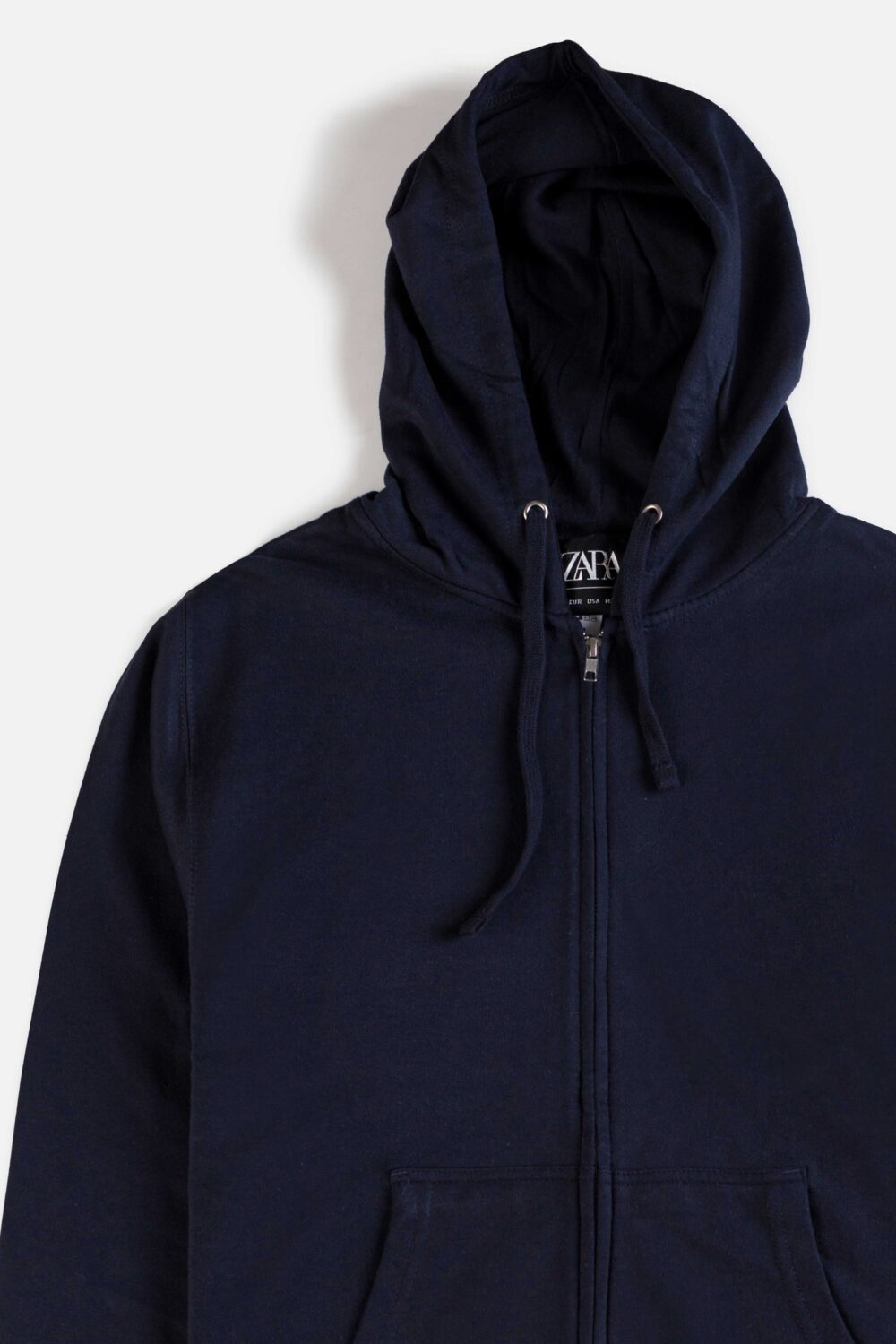 ZR Premium Fleece Zipper Hoodie – Navy Blue