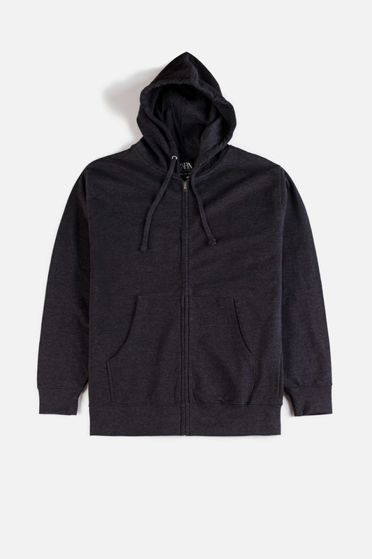 ZR Premium Fleece Zipper Hoodie – Charcoal