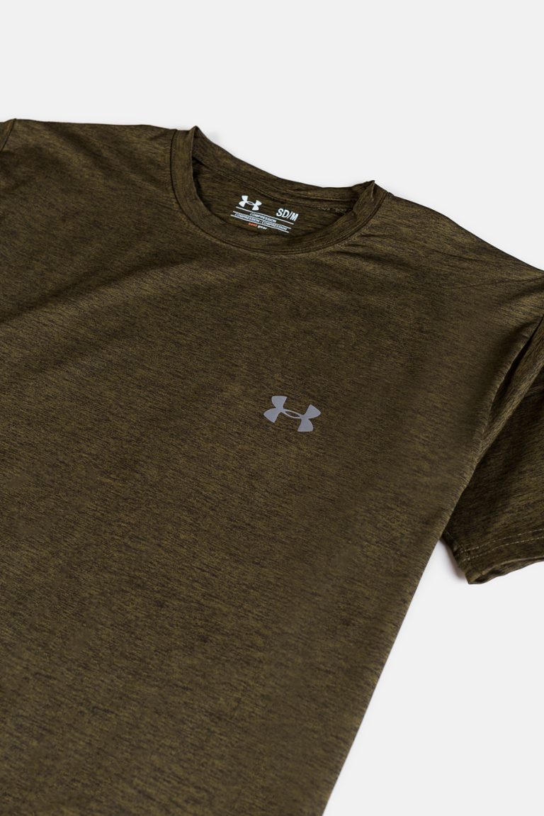 UA Space Dye Dri fit T Shirt – Dark Green