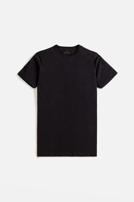 ZR Basic Cotton T Shirt – Black