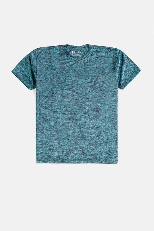 UA Space Dye Dri fit T Shirt – Light Grey