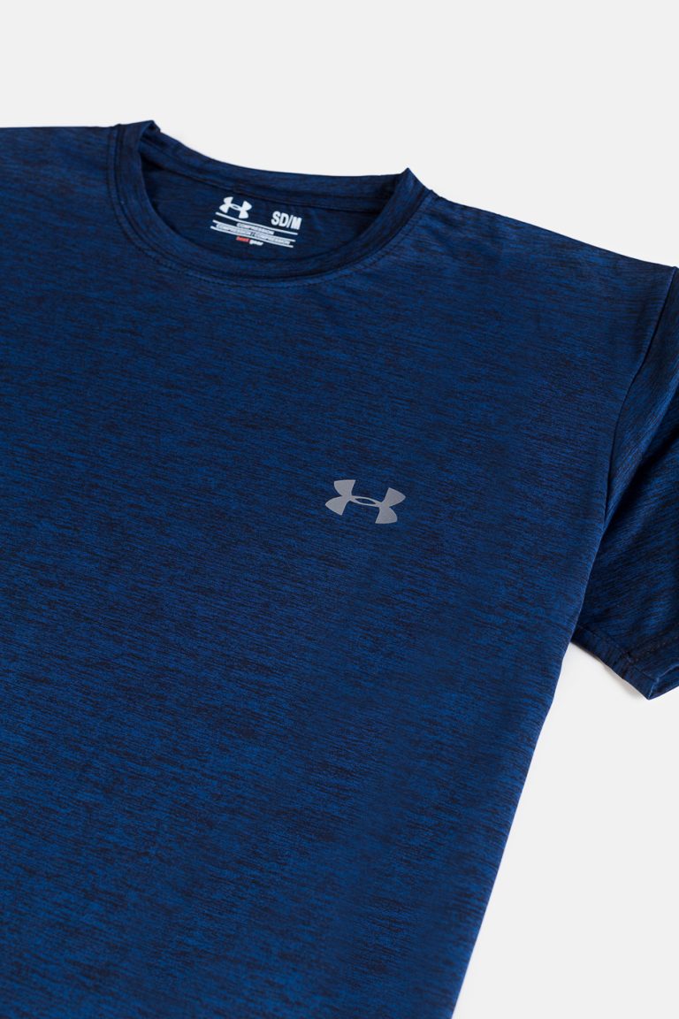 UA Space Dye Dri fit T Shirt – Navy Blue