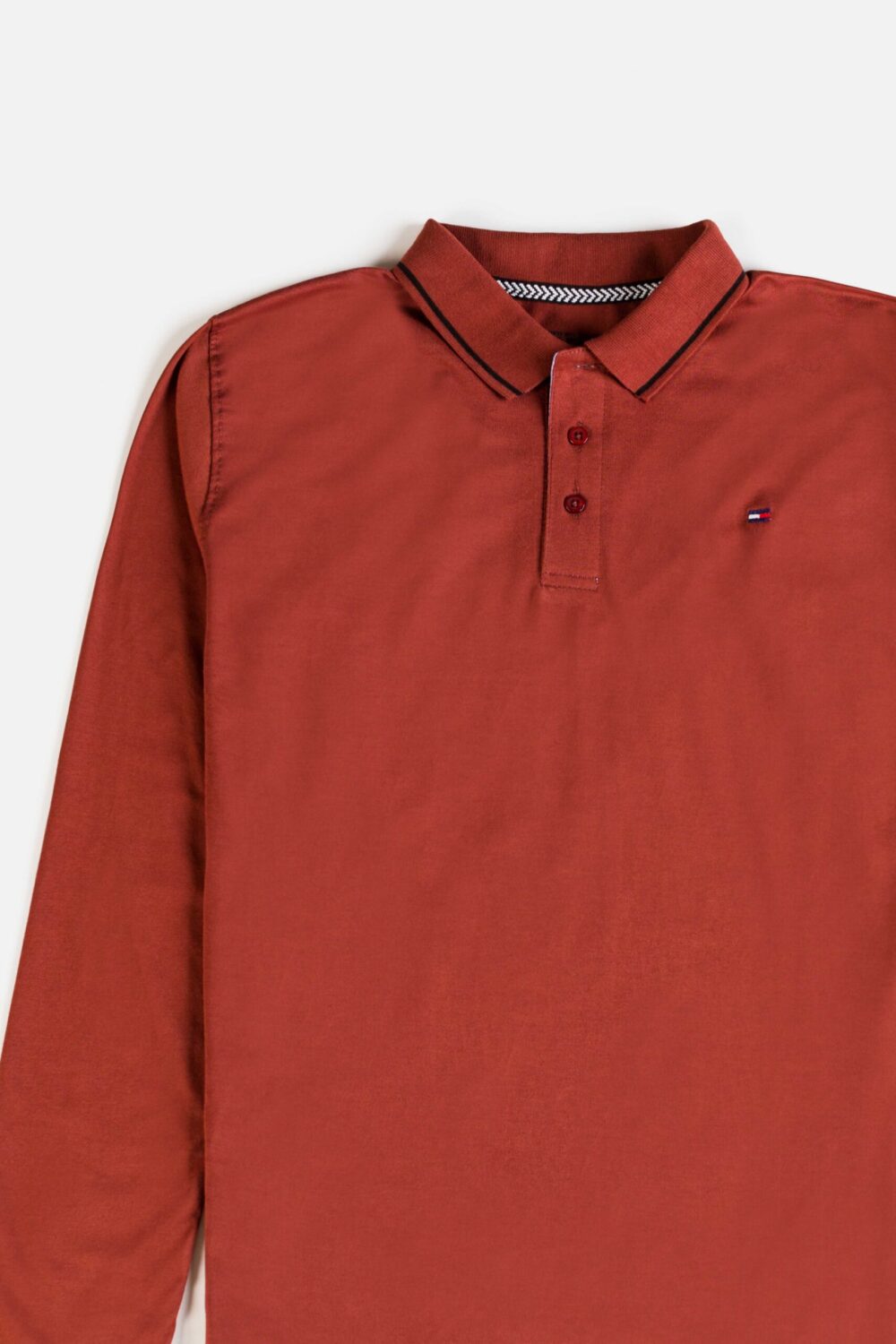 Tommy Cotton Full Polo Shirt – Fire