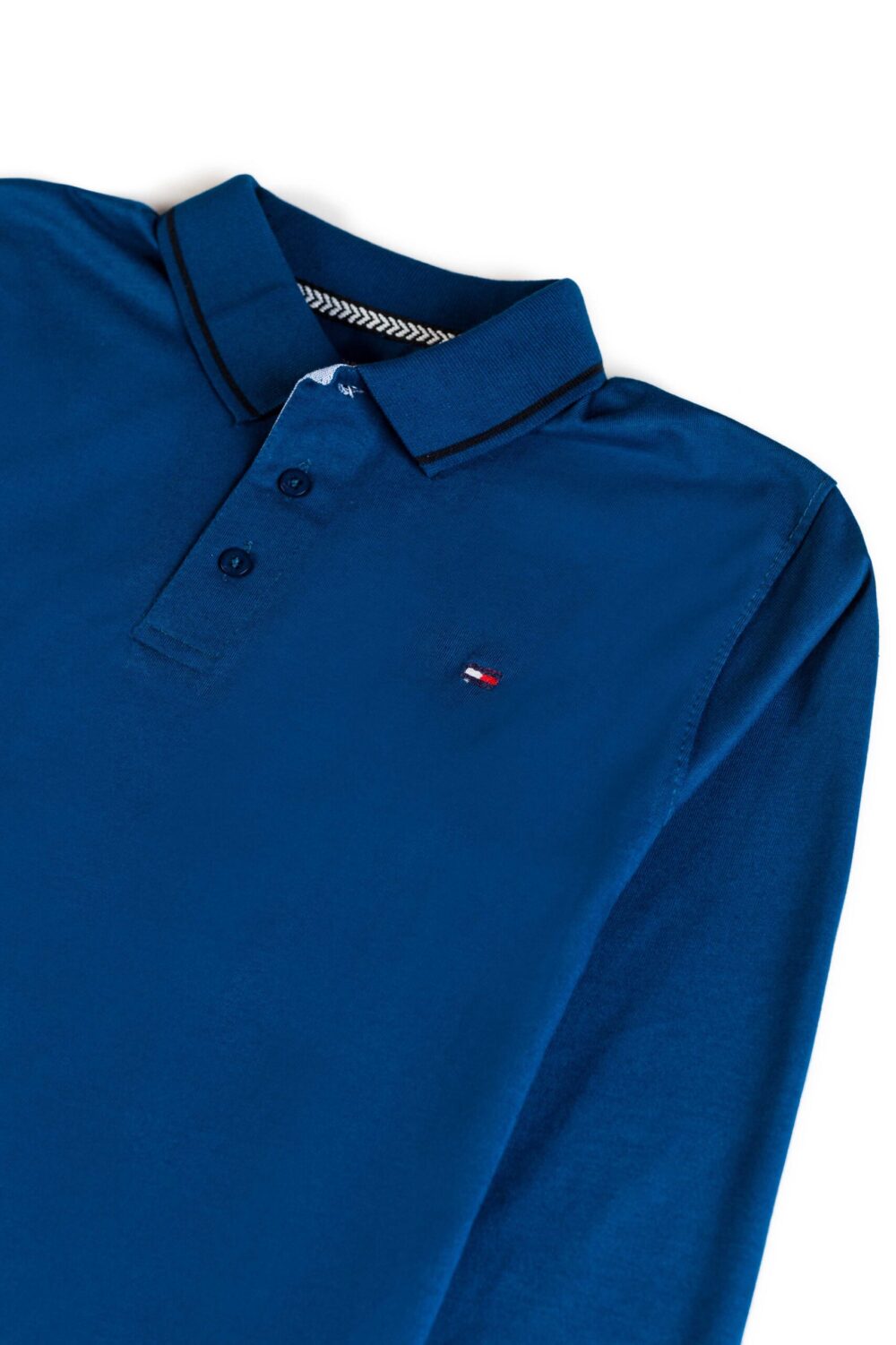 Tommy Cotton Full Polo Shirt – Deep Blue