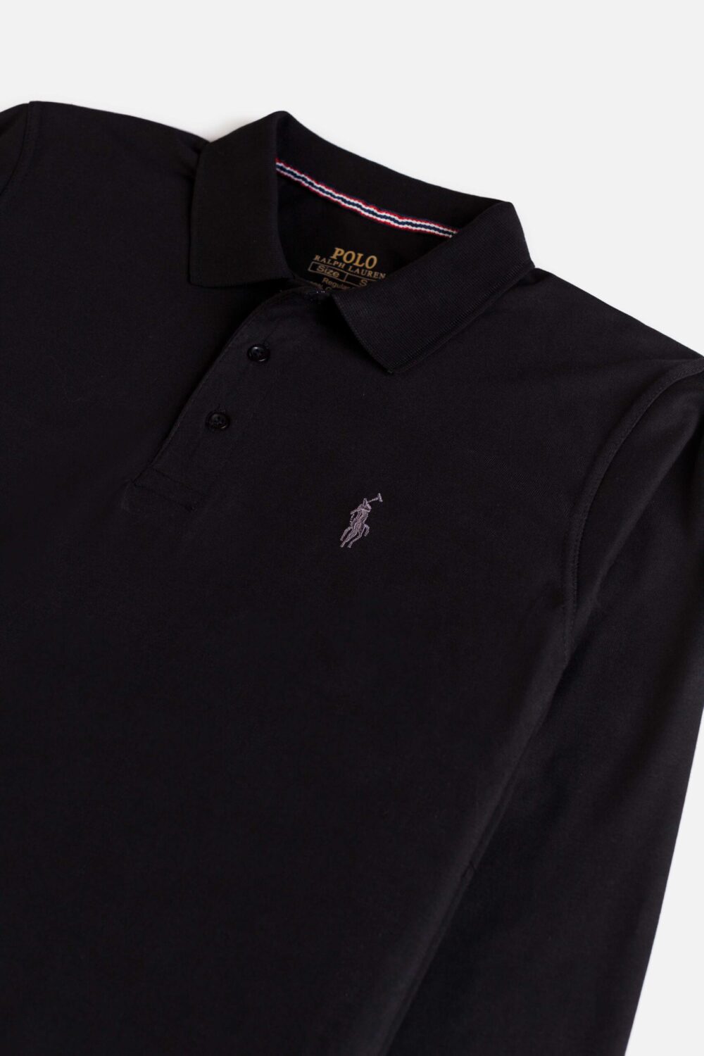 RL Premium Cotton Full Polo – Black
