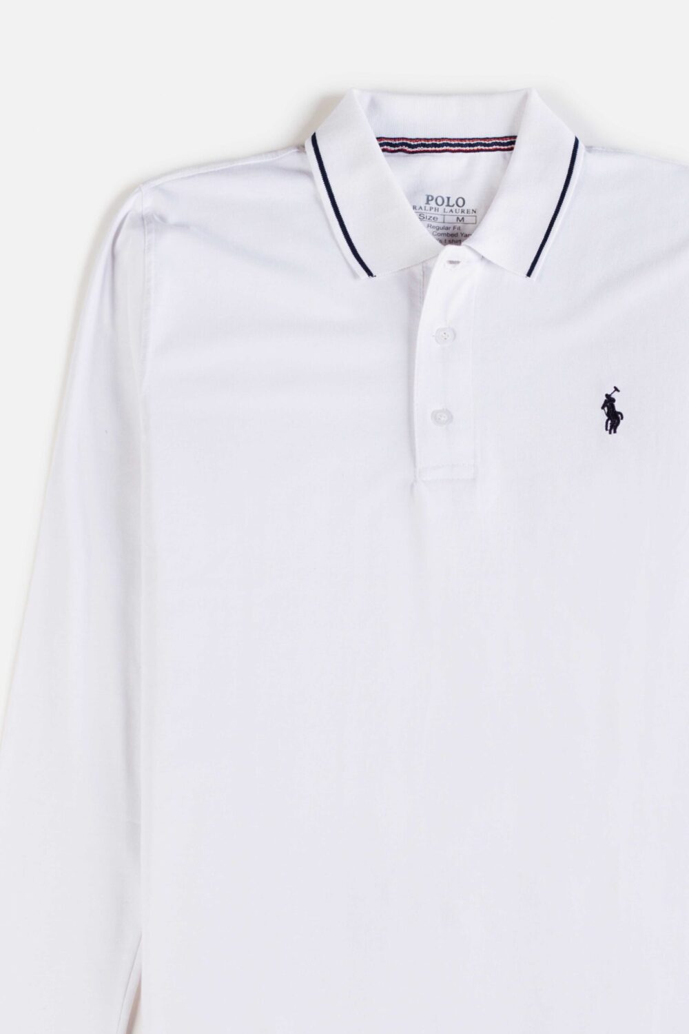 RL Premium Cotton Full Polo – White