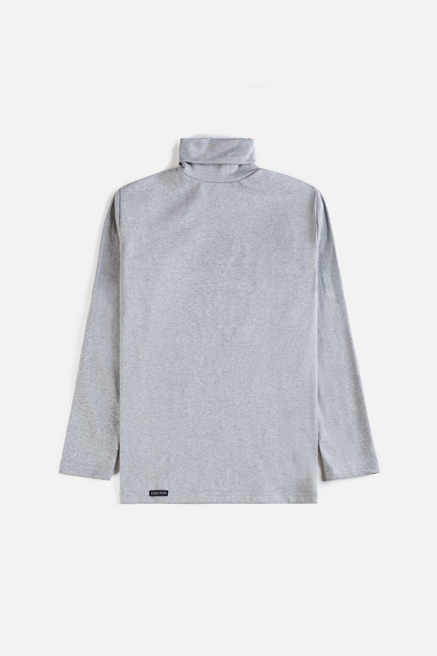 ZR Basic Cotton Turtle Neck Sweat – Grey