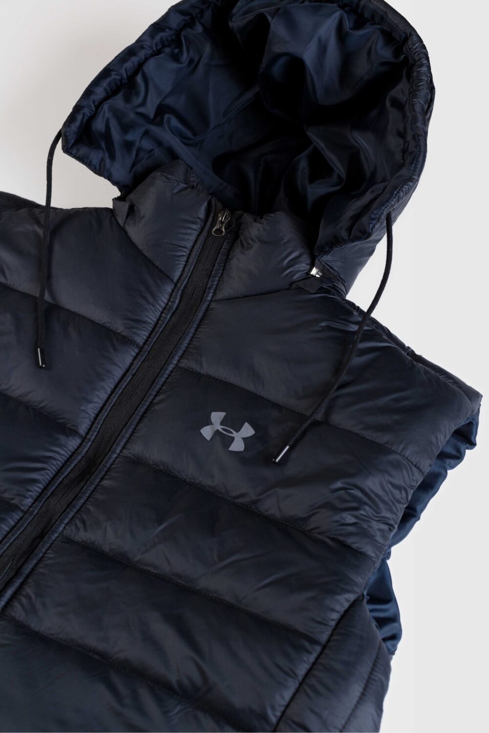 UA Premium Puffer Jacket With Hood – Navy Blue