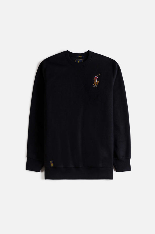 RL Premium Multi Pony Sweatshirt – Black