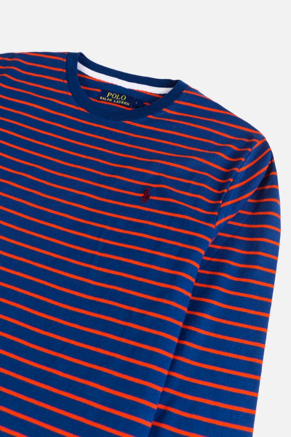 RL Premium Winter Full T Shirt – Blue Stripes