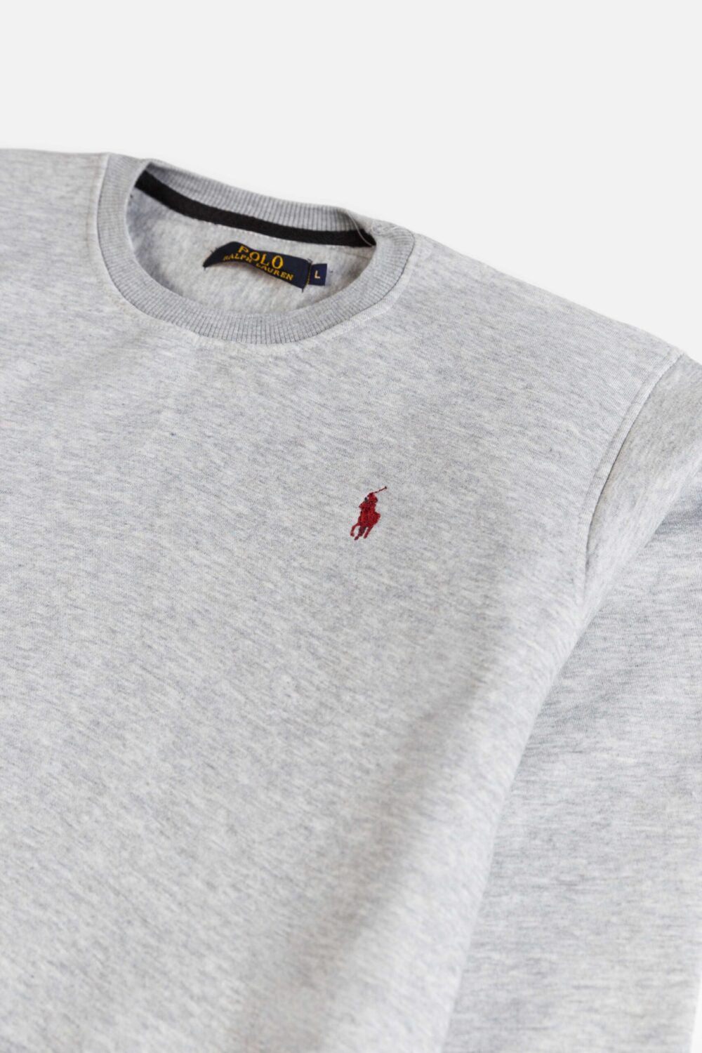 RL Premium Cotton Fleece Sweatshirt – Fog Gray
