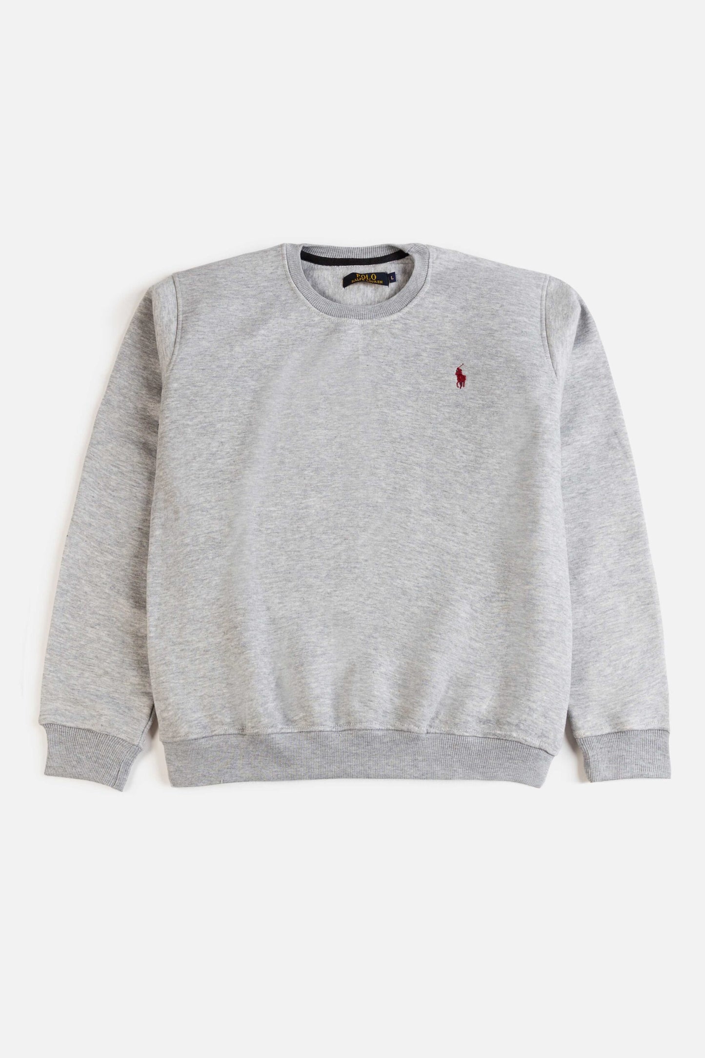 RL Premium Cotton Fleece Sweatshirt – Fog Gray
