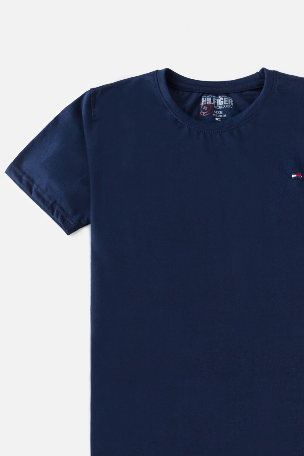 Tommy Premium Cotton T Shirt – Navy Blue