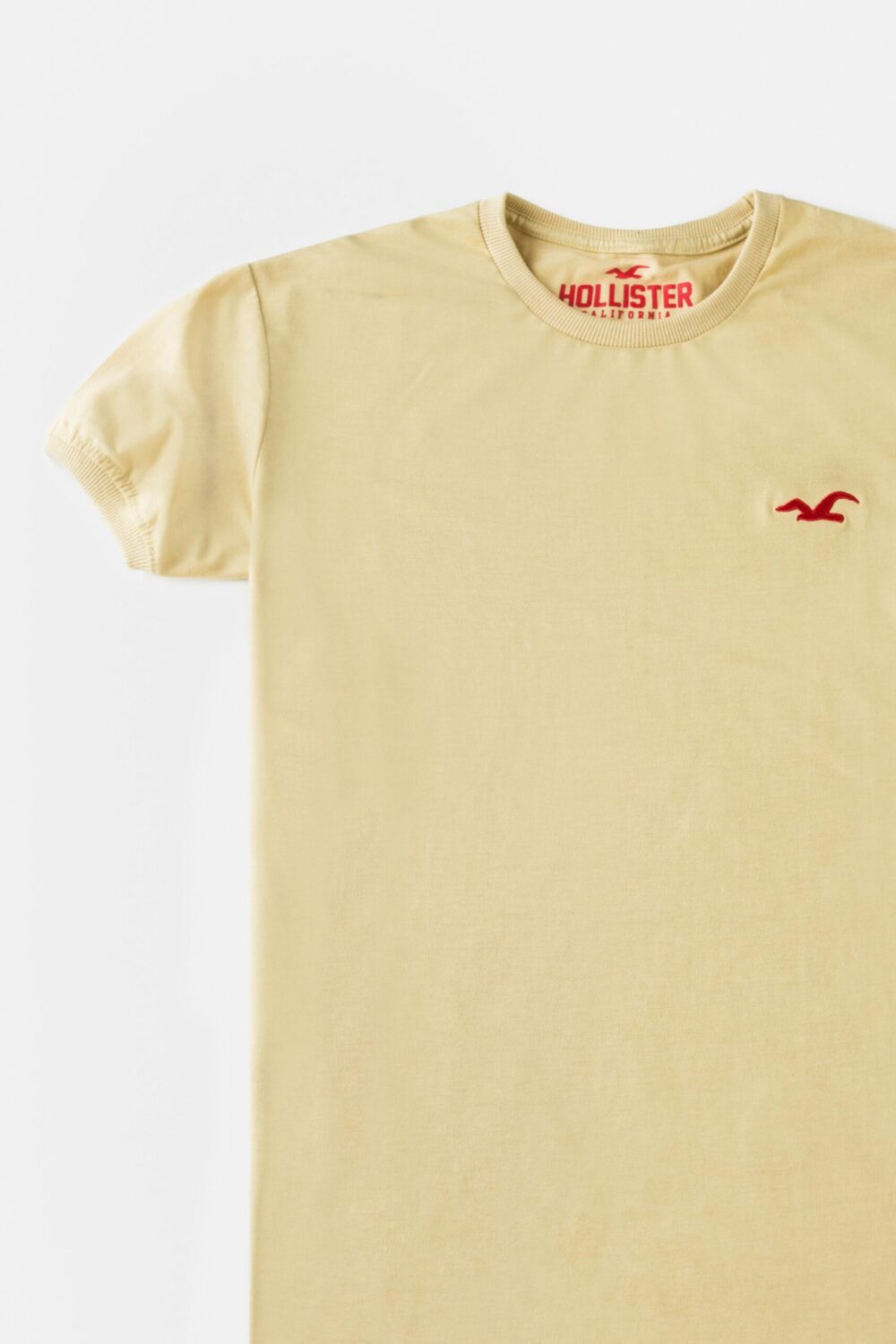 Holister Cotton Basic T Shirt – Ivory