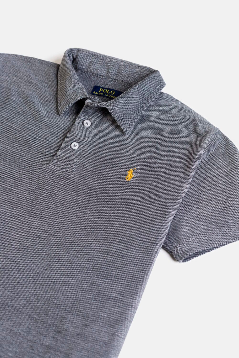 RL Premium Self Collar Polo Shirt – Lava Grey