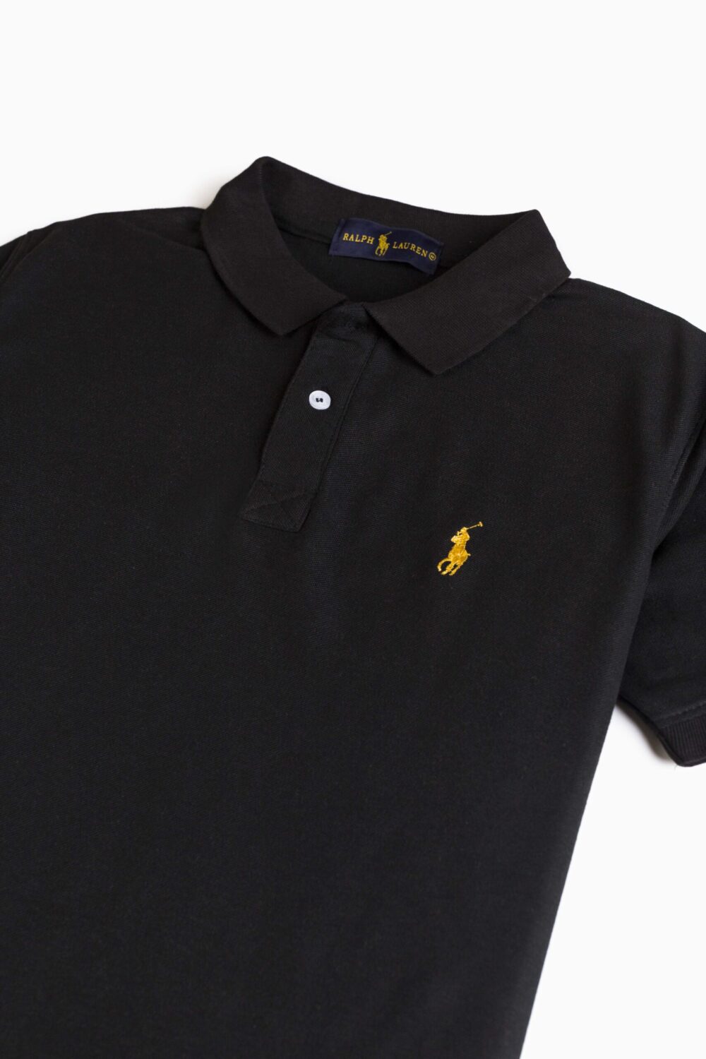 RL Premium Contrast Polo Shirt – Black