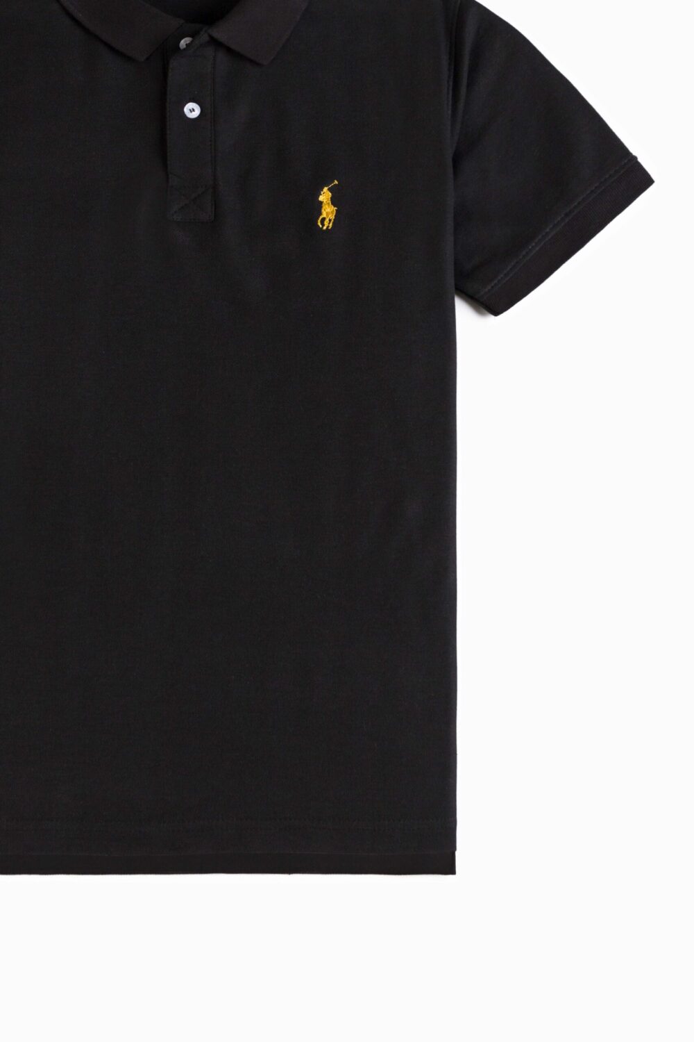 RL Premium Contrast Polo Shirt – Black