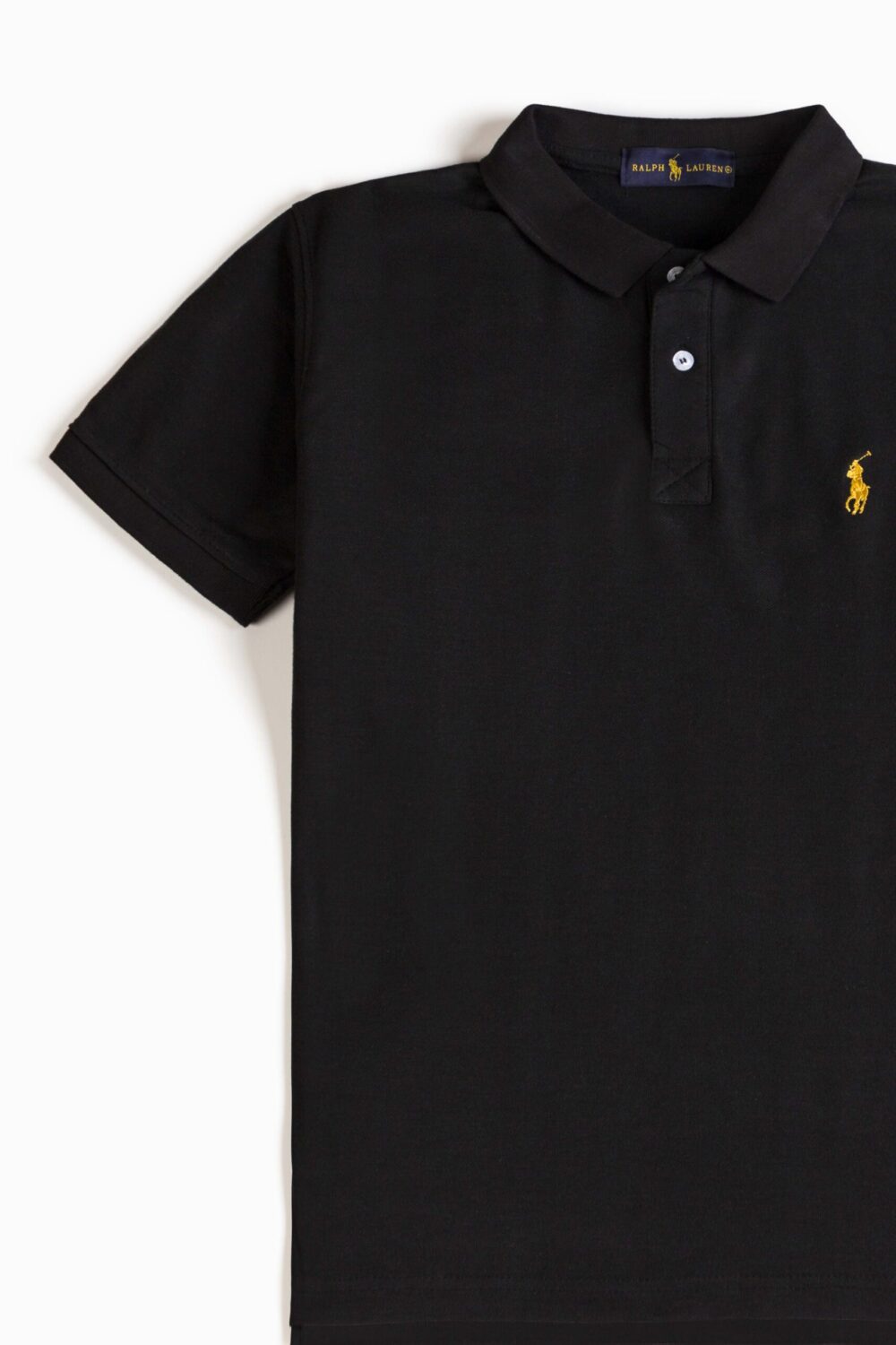 RL Premium Contrast Polo Shirt – Black