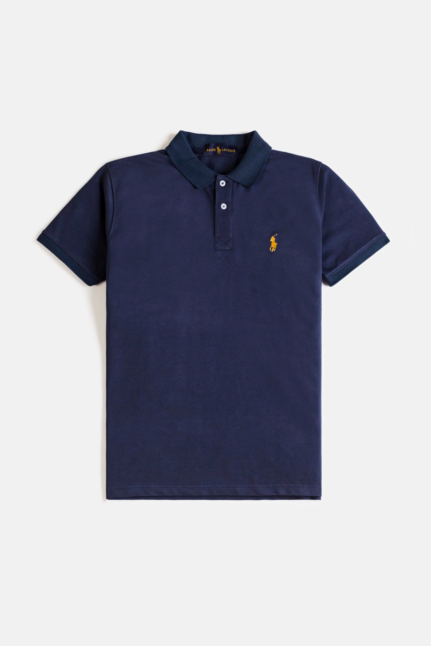 RL Premium Contrast Polo Shirt – Navy Blue