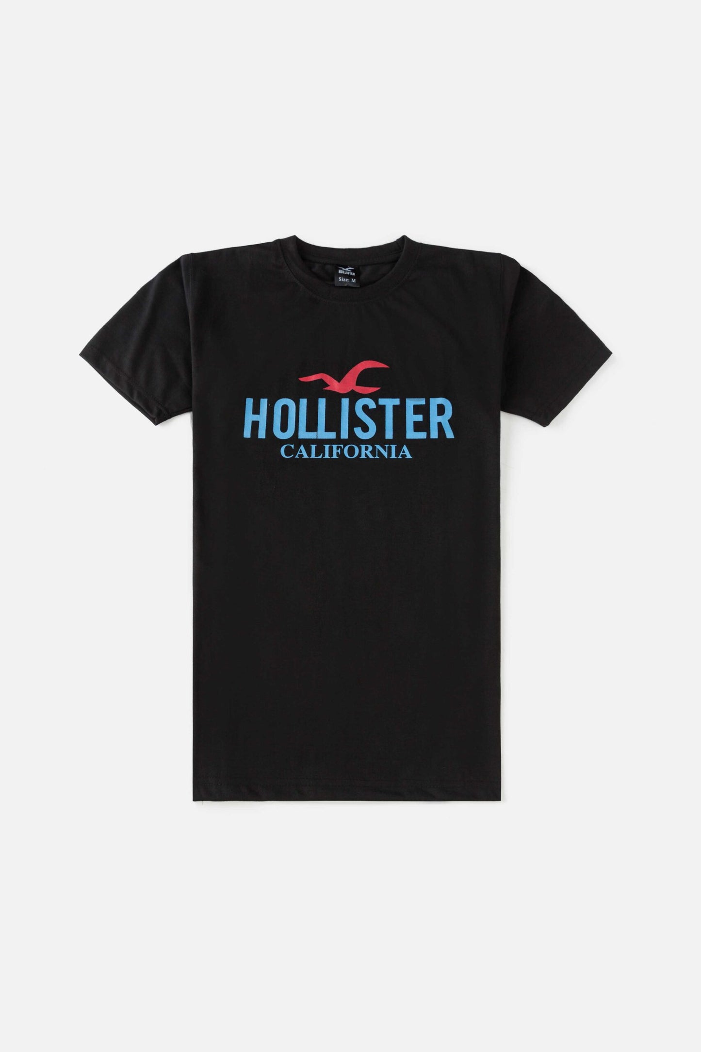 Holister Cotton Print T Shirt – Black