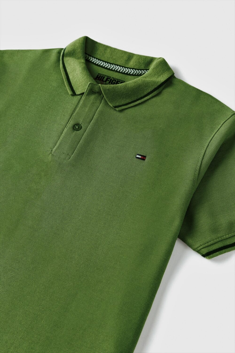Tommy Tipped Pique Polo shirt – Shamrock