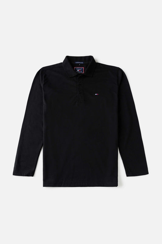 Tommy Premium Full Polo Shirt – Black