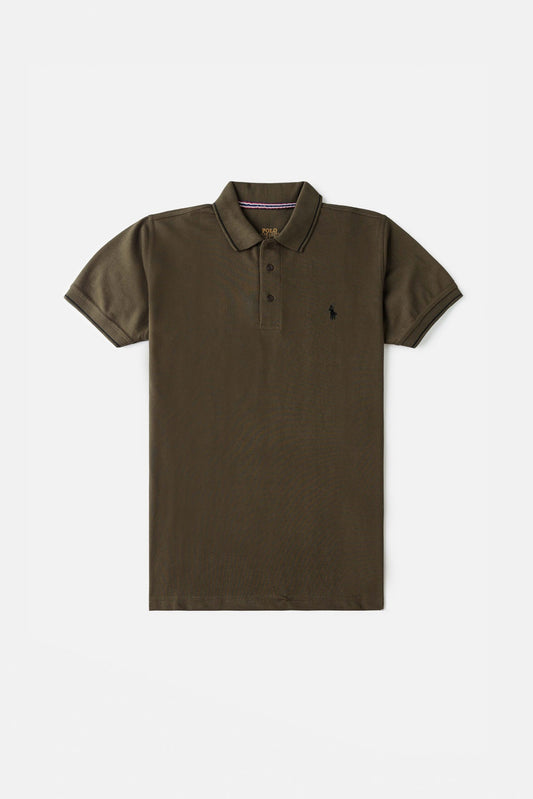 RL Premium Tipping Polo Shirt – Army Green