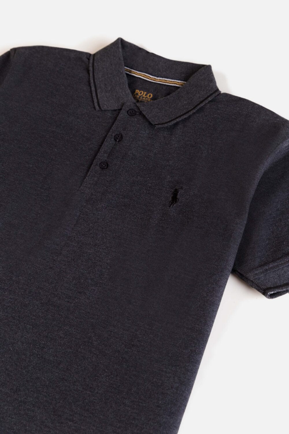 RL Premium Tipping Polo Shirt – Charcoal