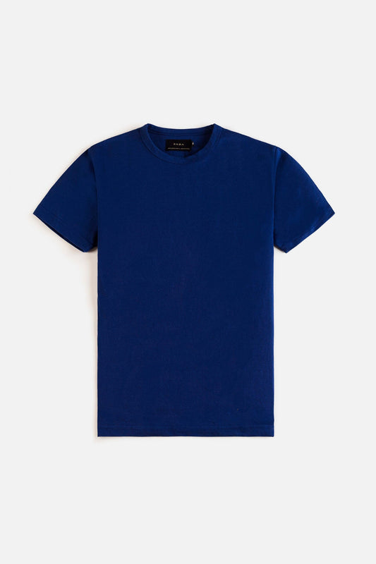 ZR Premium Basic Cotton T Shirt – Deep Blue